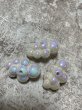 画像2: 雲ビーズオーロラホワイト系　横32.5mm 10個 (2)