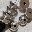 画像1: 半球シルバービーズ　5個 (1)