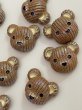 画像2: 編みぐるみ風クマビーズ　あみあみface　10個 (2)