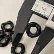 画像2: 黒波ロンデルスペーサー15mm　約9g  (2)
