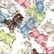 画像1: カラフルオーロラクリアクマ小　色ランダム10個 (1)
