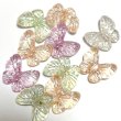 画像2: クリアAB蝶々ビーズ　ランダム30g (2)