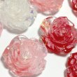 画像2: 夜光薔薇カボション2.3mm　貼り付けパーツ　2個 (2)