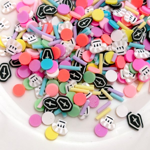 画像1: 封入パーツ　クレイ入りフレーク　20cc盛 (1)