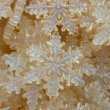 画像5: 夜光4ホールコネクター雪の結晶ビーズ　 幅約40mm 3個 (5)