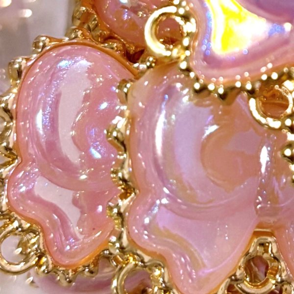 画像4: 4ホール　マーメイドギャラクシーリボンコネクター (4)