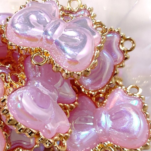 画像5: 4ホール　マーメイドギャラクシーリボンコネクター (5)