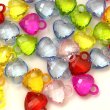 画像3: カン付きカットクリアハート　カラーmix 約500g (3)