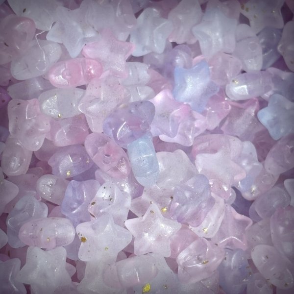 画像2: フロストmixお星様ビーズ　10mm おたま (2)