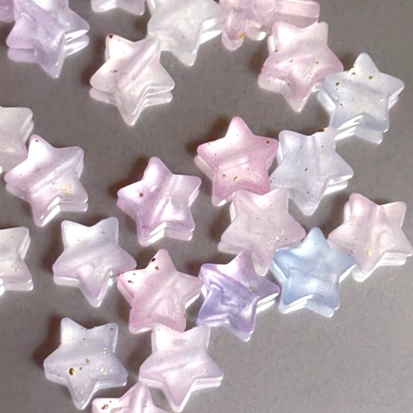 画像7: フロストmixお星様ビーズ　10mm おたま (7)