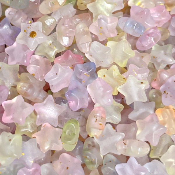 画像3: フロストmixお星様ビーズ　10mm おたま (3)