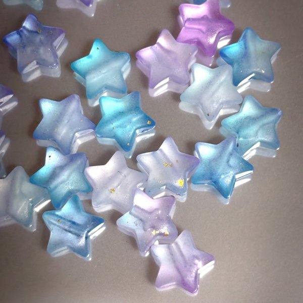 画像8: フロストmixお星様ビーズ　10mm おたま (8)