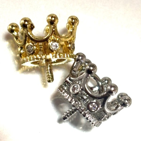画像1: ヒートン　王冠C　約12×10mm (1)