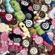 画像1: 合金ビーズ　斜め穴ロリポップキャンディーmix 量り売り　約10個　 (1)