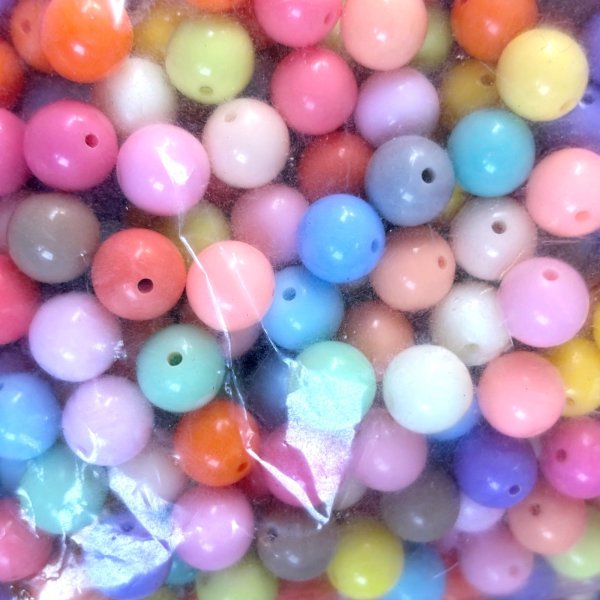 画像1: 春色mixラウンドビーズサイズ選択 量り売り約40g (1)