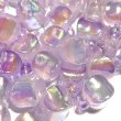 画像4: 夜光カン付ランタンビーズ　ABギャラクシー　約17.7×12mm 量り売り10個 (4)