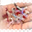 画像1: オーガンジーリボンmix　貼り付け用　量り売り約30個 (1)