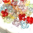 画像1: オーロラアクリル四つ葉ビーズ　mix すくい (1)