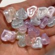画像2: パールハートビーズmix 14×12mm　量り売り約50g (2)