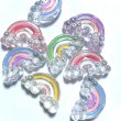 画像1: 虹オーロラクリアビーズmix　18×29mm　量り売り10個 (1)
