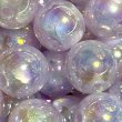 画像2: ハート入り？オーロラマーメイドギャラクシービーズ形状ポテト約16mm 量り売り5個 (2)