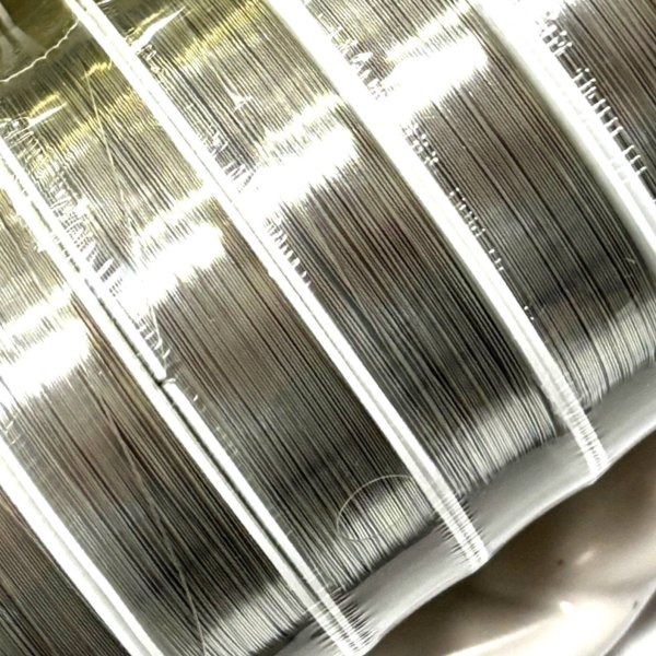 画像1: 柔らかワイヤー　銀色　太さ選択　1巻販売　銅線ワイヤー (1)