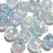 画像1: カン付きオーロラギャラクシー多面カットビーズ　約16mm 量り売り10個 (1)