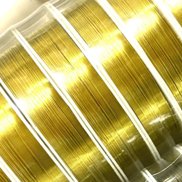 画像1: 柔らかワイヤー　金色　太さ選択　1巻販売　銅線ワイヤー (1)