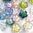 画像1: アクリル微粒子ラメクリアミニさくらビーズmix  約11mm 量り売り約50g (1)