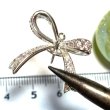 画像4: ヒートン　リボンB 銀色　使用方法注意調整必須 (4)