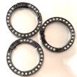 画像4: カラビナ　大ラインストーンサークル約33.6mm　3個 (4)