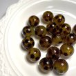 画像2: レオパード柄ラウンドビーズ16mm　量り売り10個 (2)