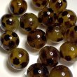 画像1: レオパード柄ラウンドビーズ16mm　量り売り10個 (1)