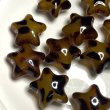 画像1: レオパード柄スタービーズ　星　量り売り4個 (1)
