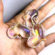 画像2: オーロラbigハートコネクター3カン　約28×40mm 2個 (2)