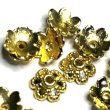 画像1: ビーズキャップ合金A　約6mm　量り売り約30個 (1)