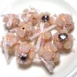 画像10: 夜光薔薇リボンビーズ　ハンドメイド陶器粘土系ビーズ (10)