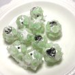 画像2: 夜光薔薇リボンビーズ　ハンドメイド陶器粘土系ビーズ (2)