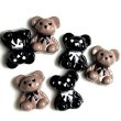 画像1: 合金ビーズ　お座りクマビーズ　約10×13mm 量り売り4個　 (1)