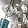 画像1: クリアビーズ　オープンスクエア 量り売り約10個 約23mm (1)