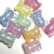 画像1: 夜光微粒子ラメクマビーズ 量り売り10個　約23mm (1)