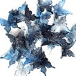 画像1: 3Dダークグラデーション蝶々ビーズ　約25mm (1)