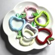 画像1: カラビナ　ペイントりんご ランダムmix　5個 (1)