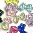 画像1: オーロラリボンビーズ色ランダムmix　量り売り10個　アクリル (1)