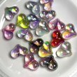 画像2: オーロラハートビーズ　量り売り 10個　アクリル (2)